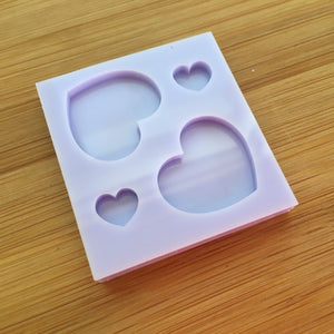 Hearts Silicone Mold