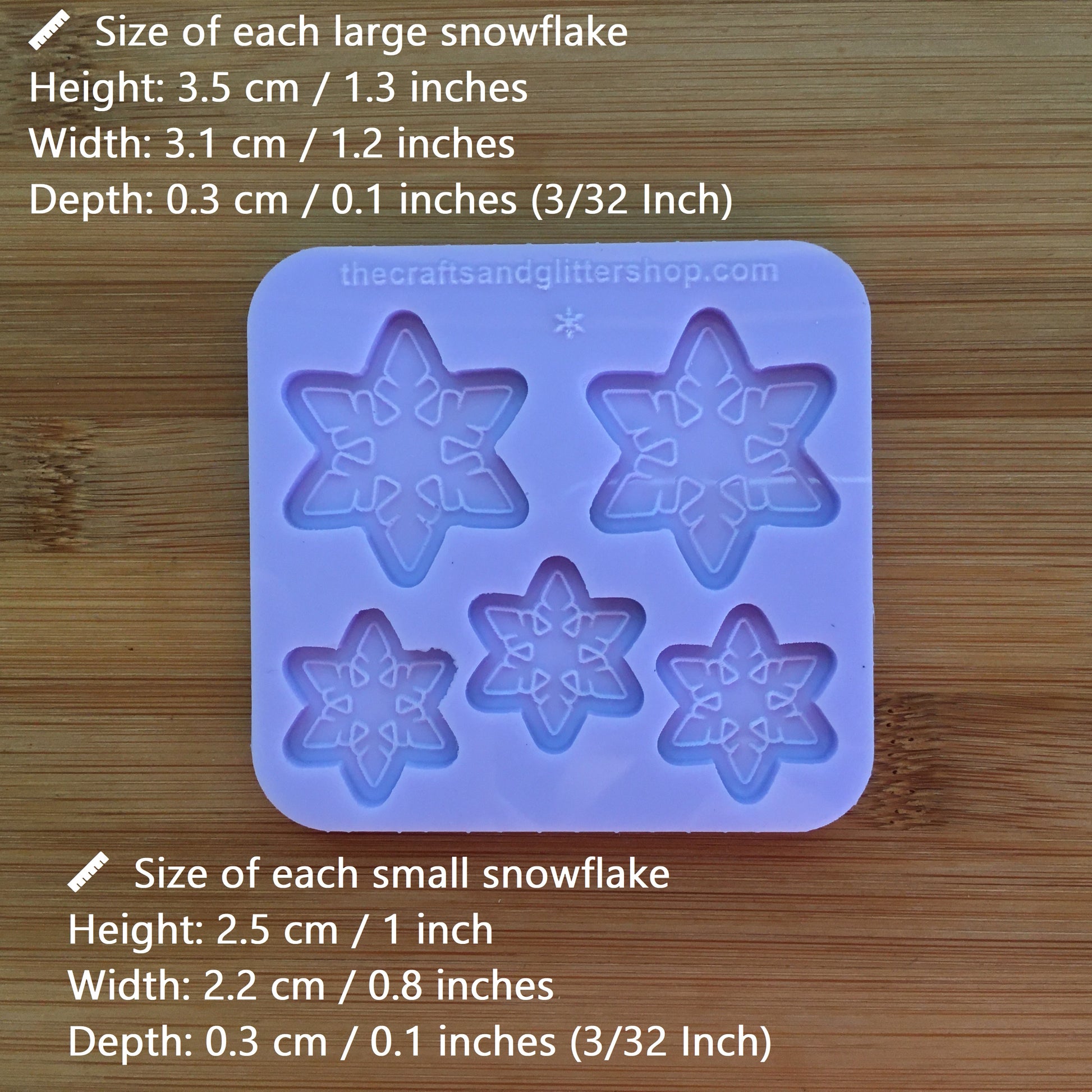 Snowflake Mix Silicone Mold - The Crafts and Glitter Shop