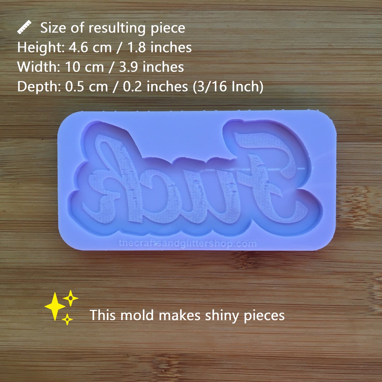 Bitch or Fuck Silicone Mold - The Crafts and Glitter Shop