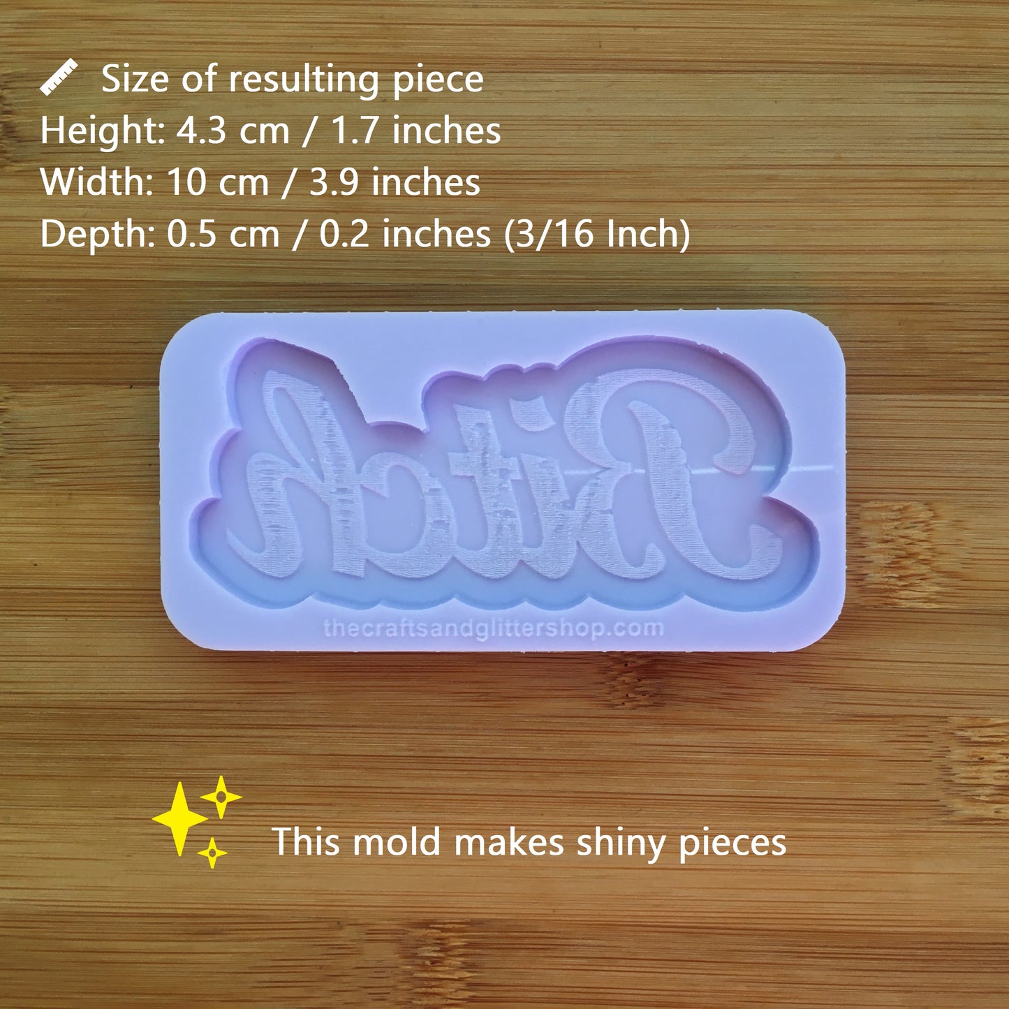 Bitch or Fuck Silicone Mold - The Crafts and Glitter Shop