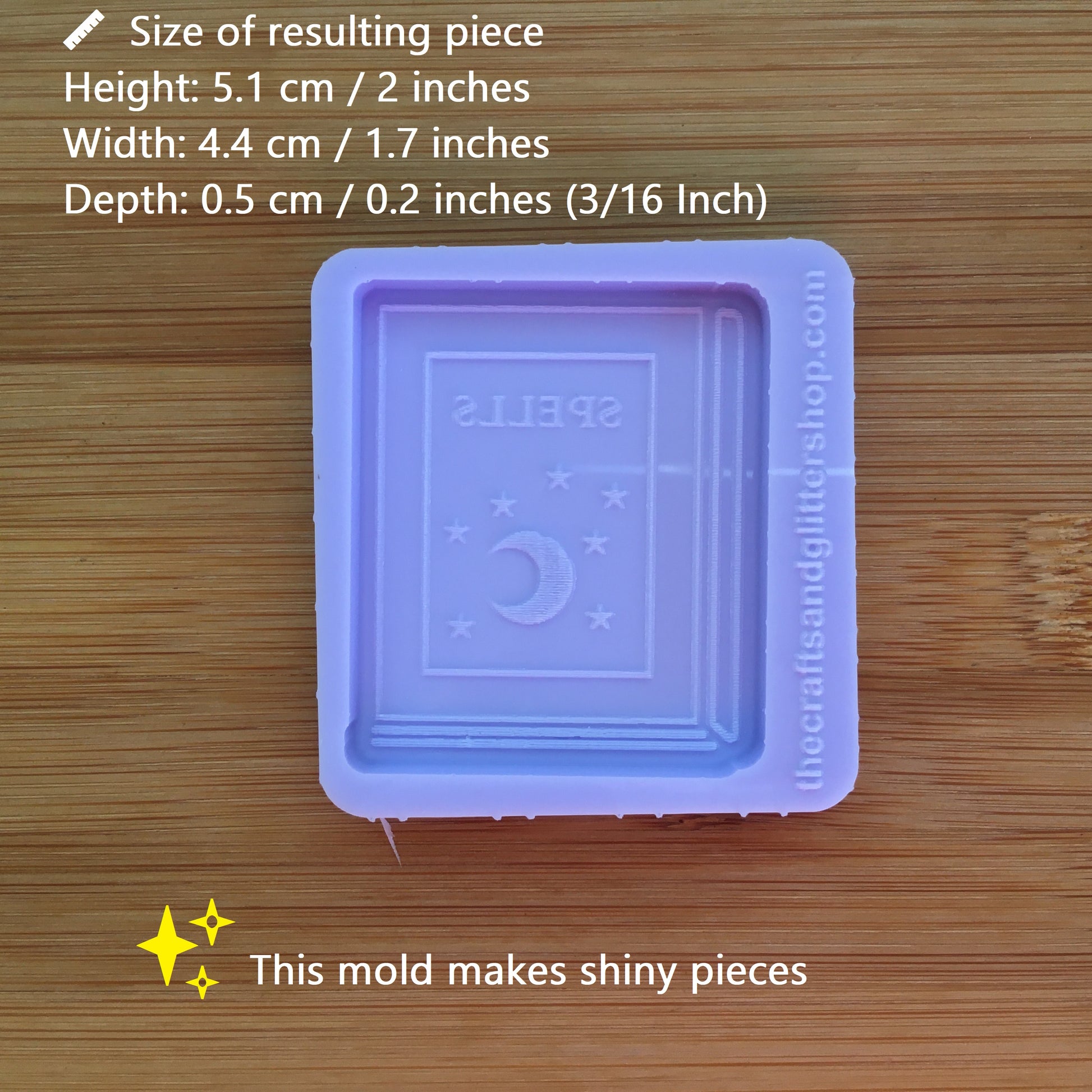 Spell Book Silicone Mold - The Crafts and Glitter Shop