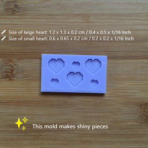 Pixel Heart Silicone Mold,