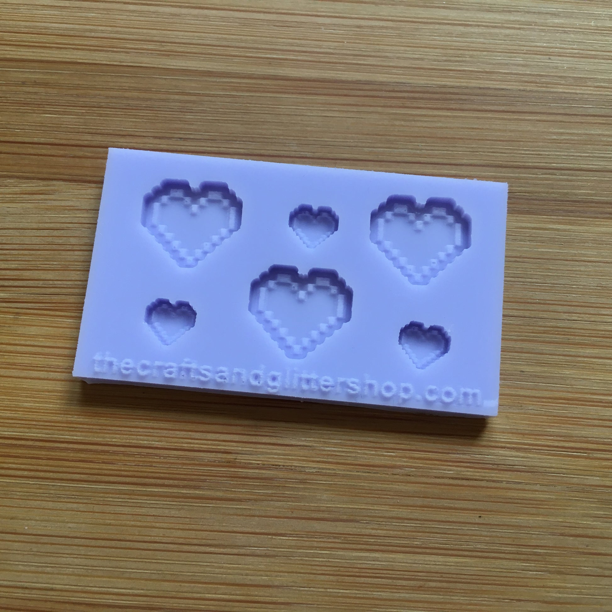 Pixel Heart Silicone Mold, - The Crafts and Glitter Shop