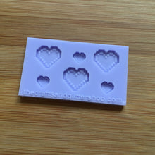 Load image into Gallery viewer, Pixel Heart Silicone Mold,