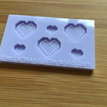 Load image into Gallery viewer, Pixel Heart Silicone Mold,