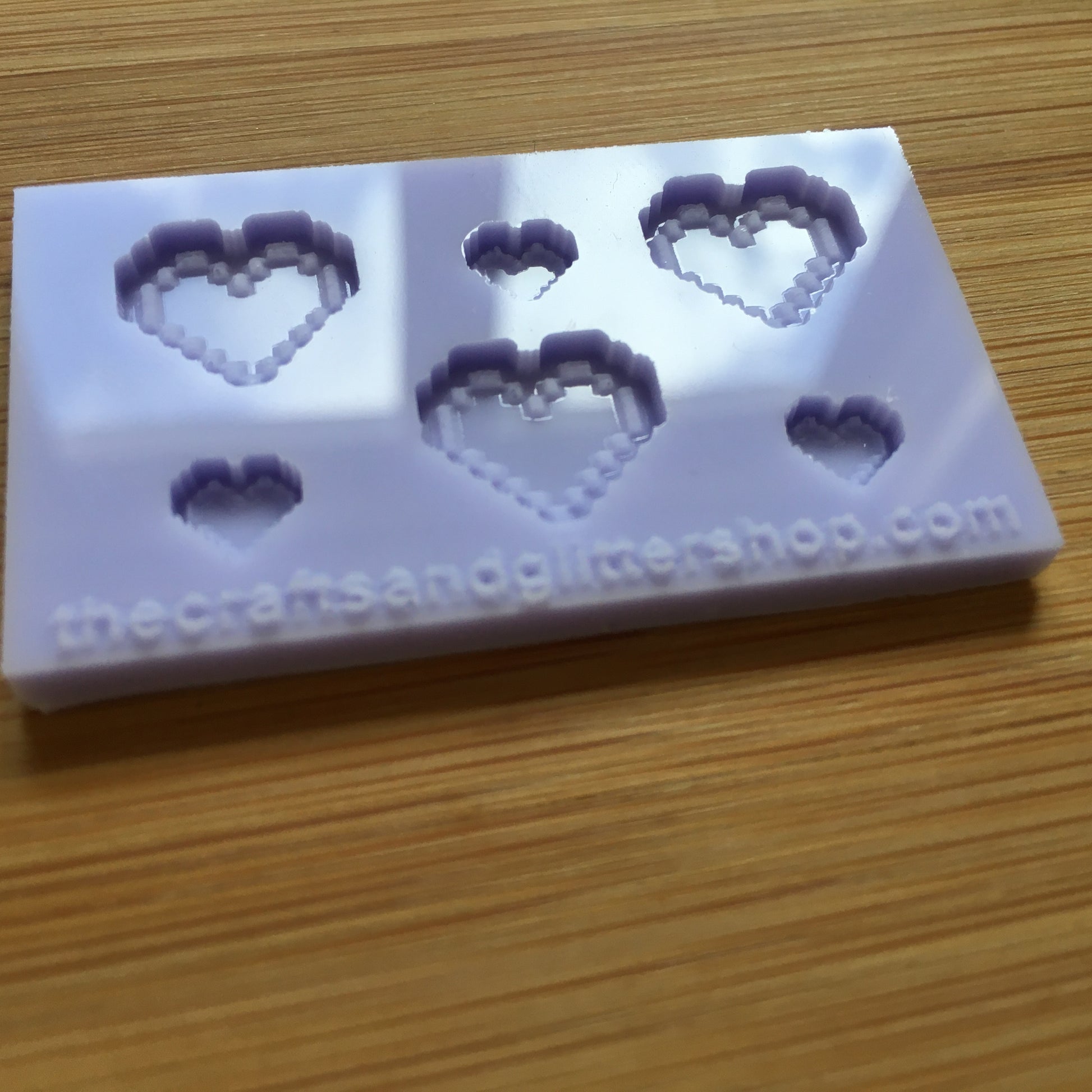 Pixel Heart Silicone Mold, - The Crafts and Glitter Shop