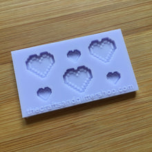 Load image into Gallery viewer, Pixel Heart Silicone Mold,