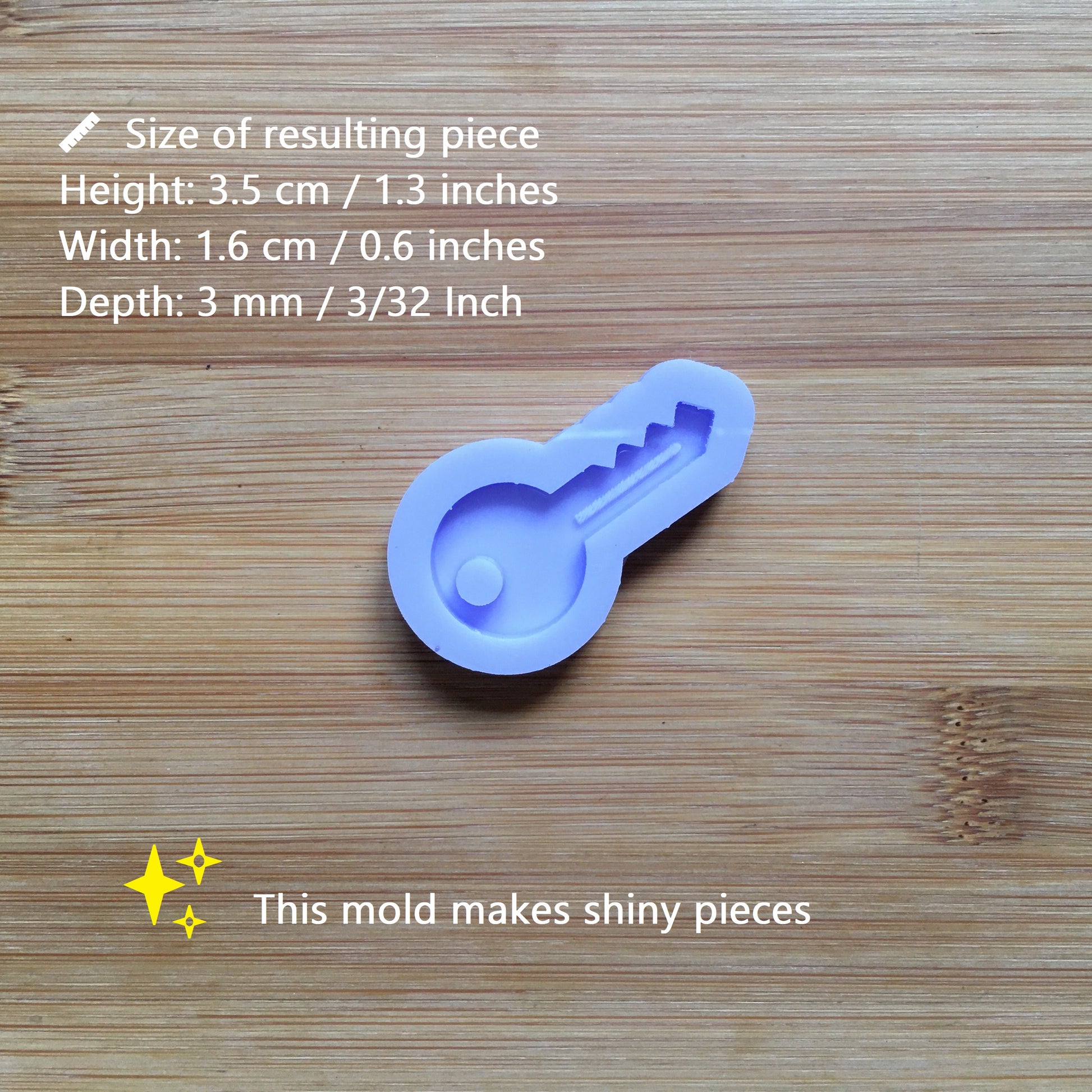 35mm Key Silicone Mold - The Crafts and Glitter Shop