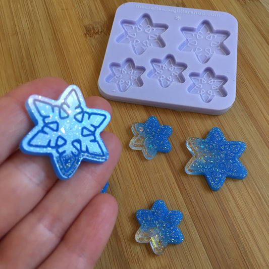 Snowflake Mix Silicone Mold - The Crafts and Glitter Shop