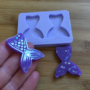 4 cm Mermaid Tail Silicone Mold, Food Safe Silicone Rubber Mould