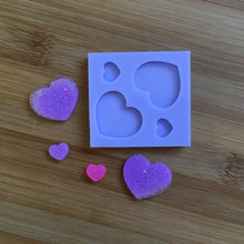 Load image into Gallery viewer, Hearts Silicone Mold