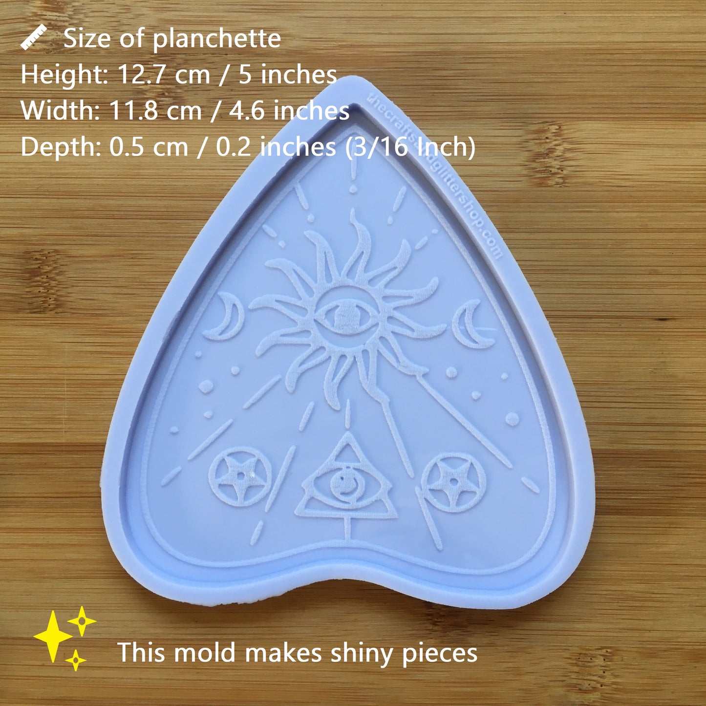 Planchette Silicone Mold - The Crafts and Glitter Shop
