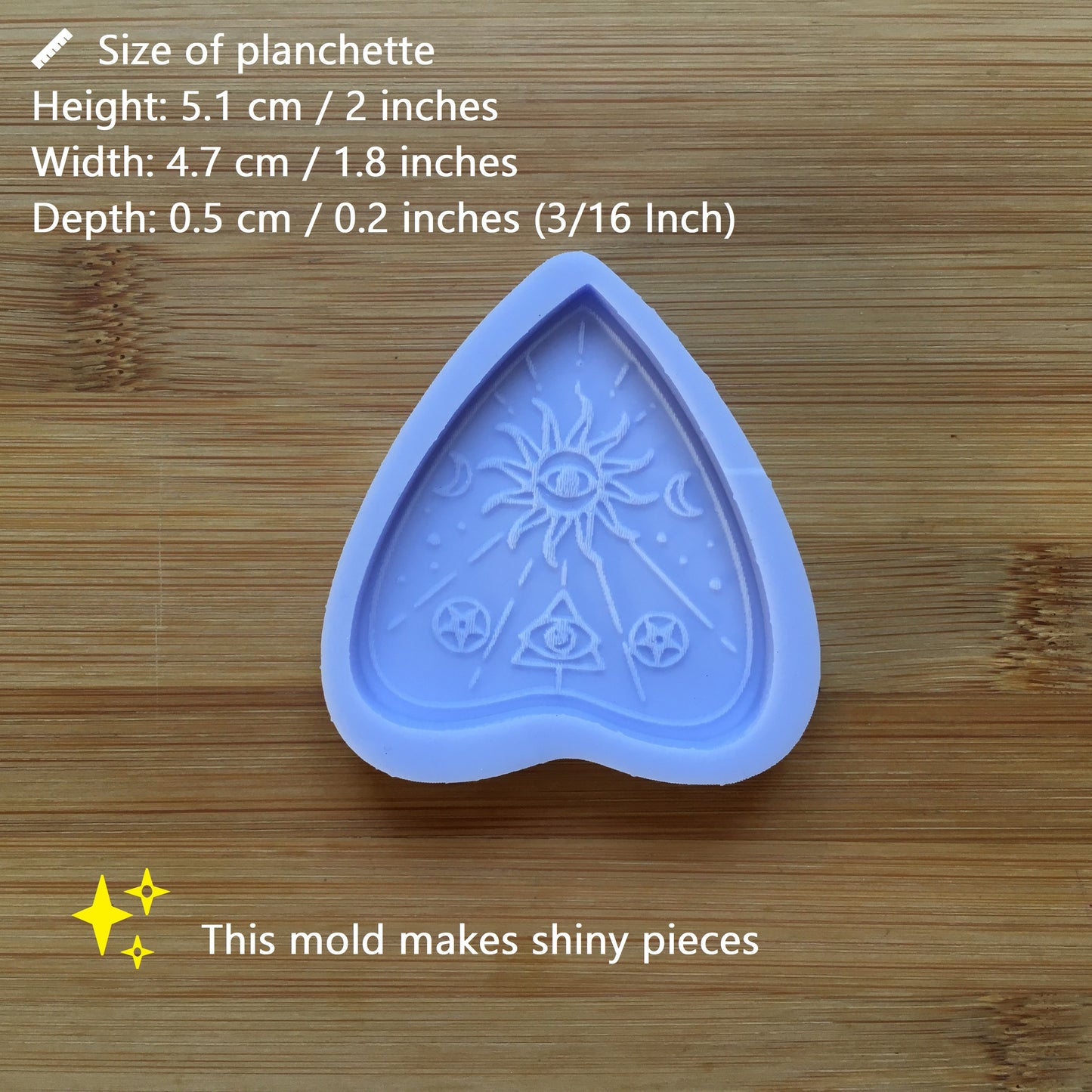 Planchette Silicone Mold - The Crafts and Glitter Shop