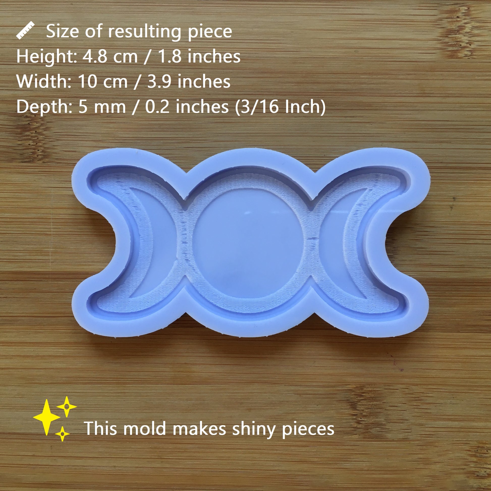 Triple Moon Silicone Mold - The Crafts and Glitter Shop
