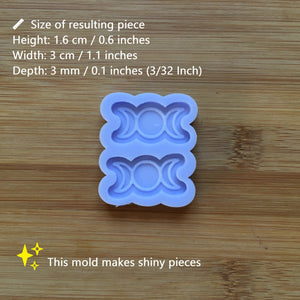 Triple Moon Silicone Mold