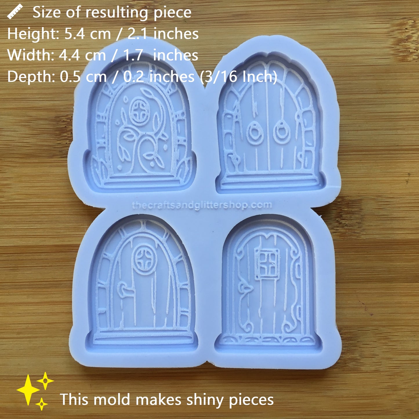 Cottage Door Silicone Mold / Hobbit Fairy House Door - The Crafts and Glitter Shop