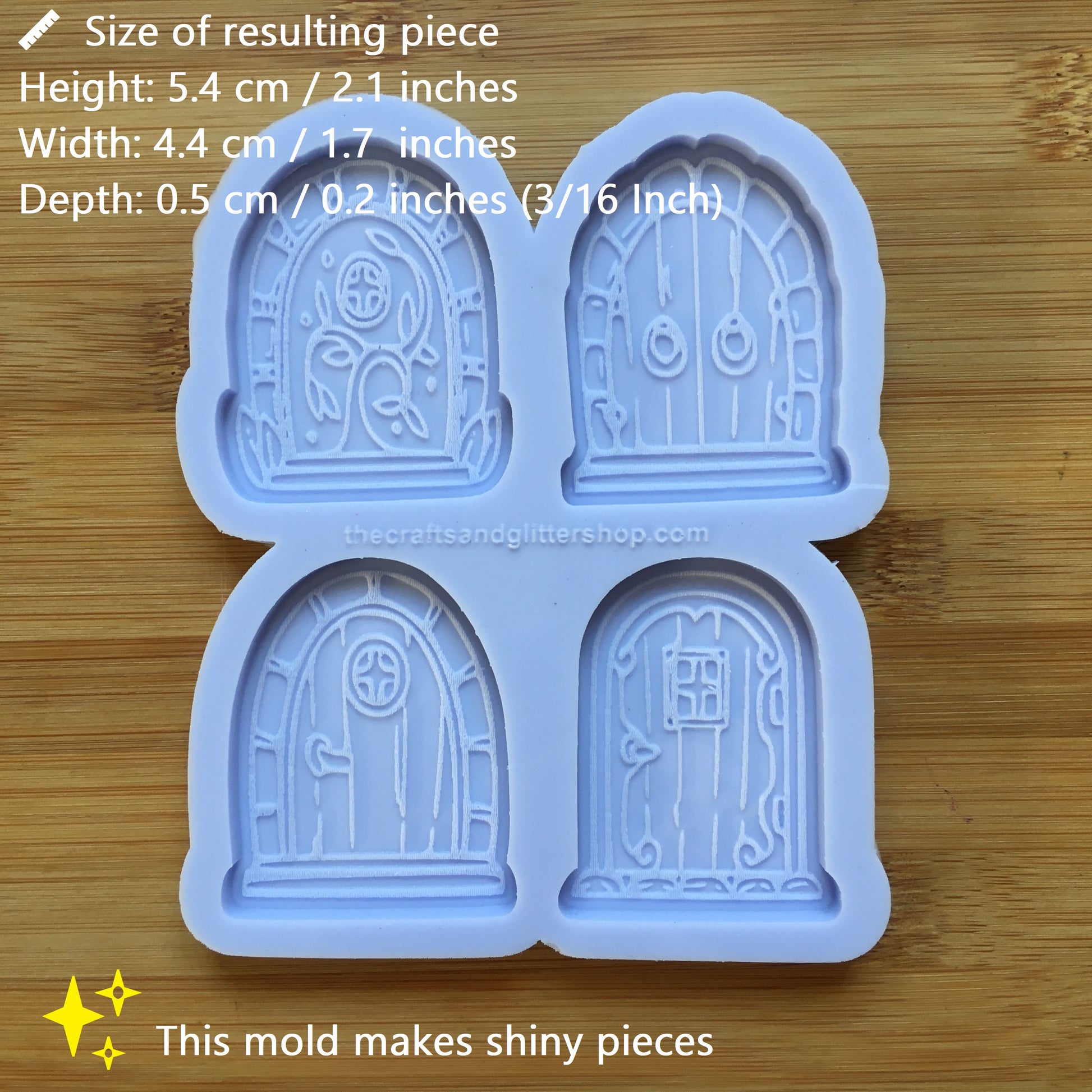 Cottage Door Silicone Mold / Hobbit Fairy House Door - The Crafts and Glitter Shop