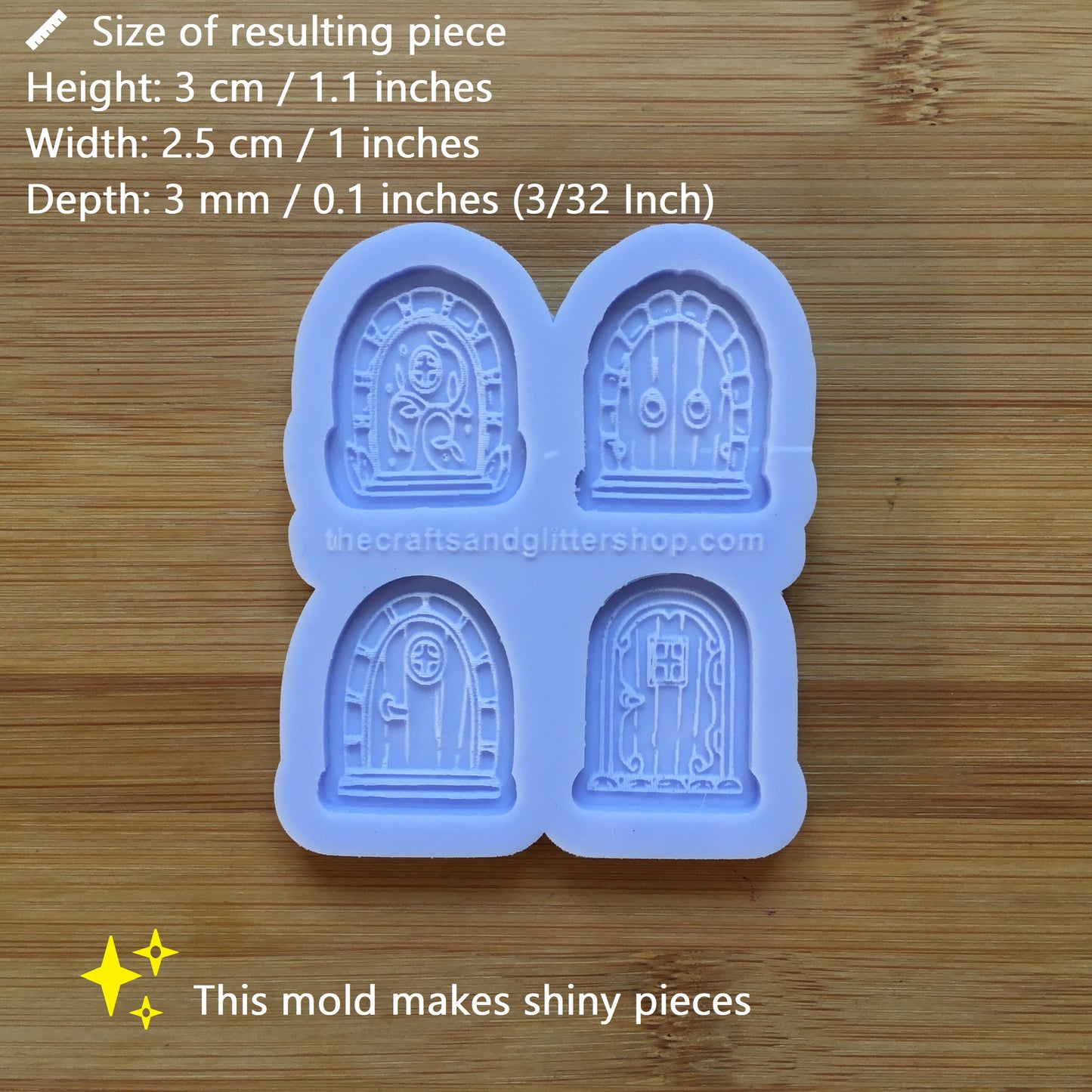 Cottage Door Silicone Mold / Hobbit Fairy House Door - The Crafts and Glitter Shop