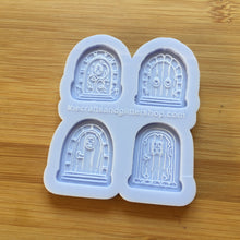 Load image into Gallery viewer, Cottage Door Silicone Mold / Hobbit Fairy House Door