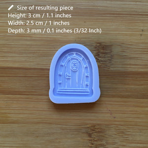 Cottage Door Silicone Mold / Hobbit Fairy House Door