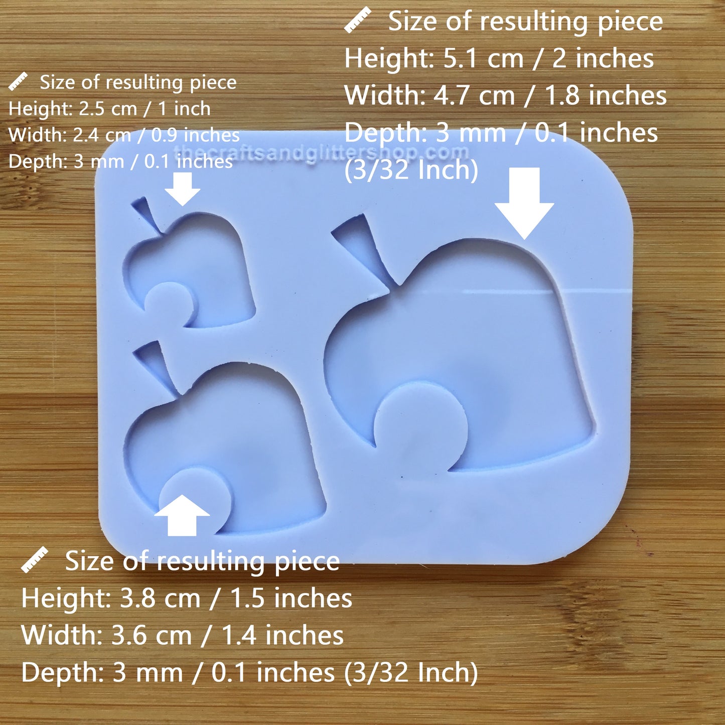 Bitten Leaf Silicone Mold - The Crafts and Glitter Shop