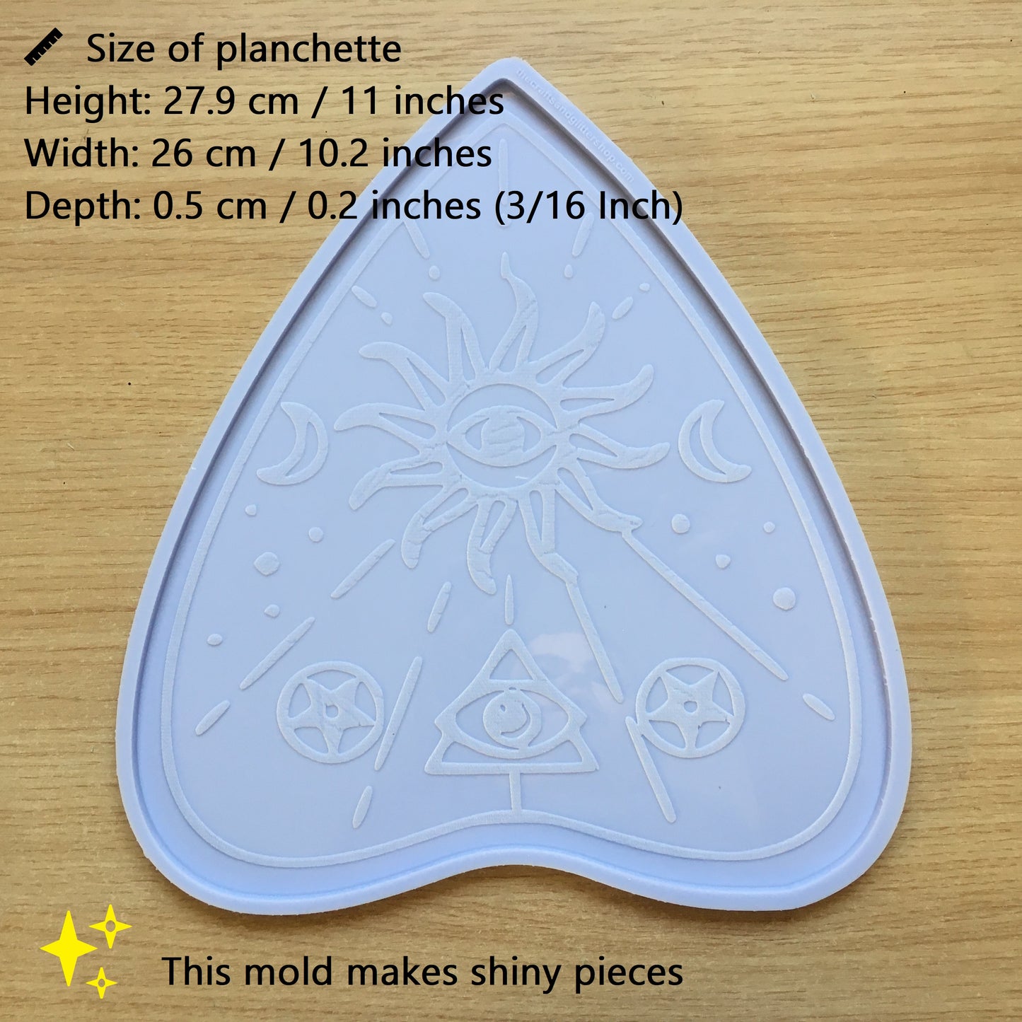 Planchette Silicone Mold - The Crafts and Glitter Shop
