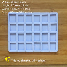 Load image into Gallery viewer, 1&quot; Book Silicone Mold - available in 6, 12, 16 or 24 cavity molds