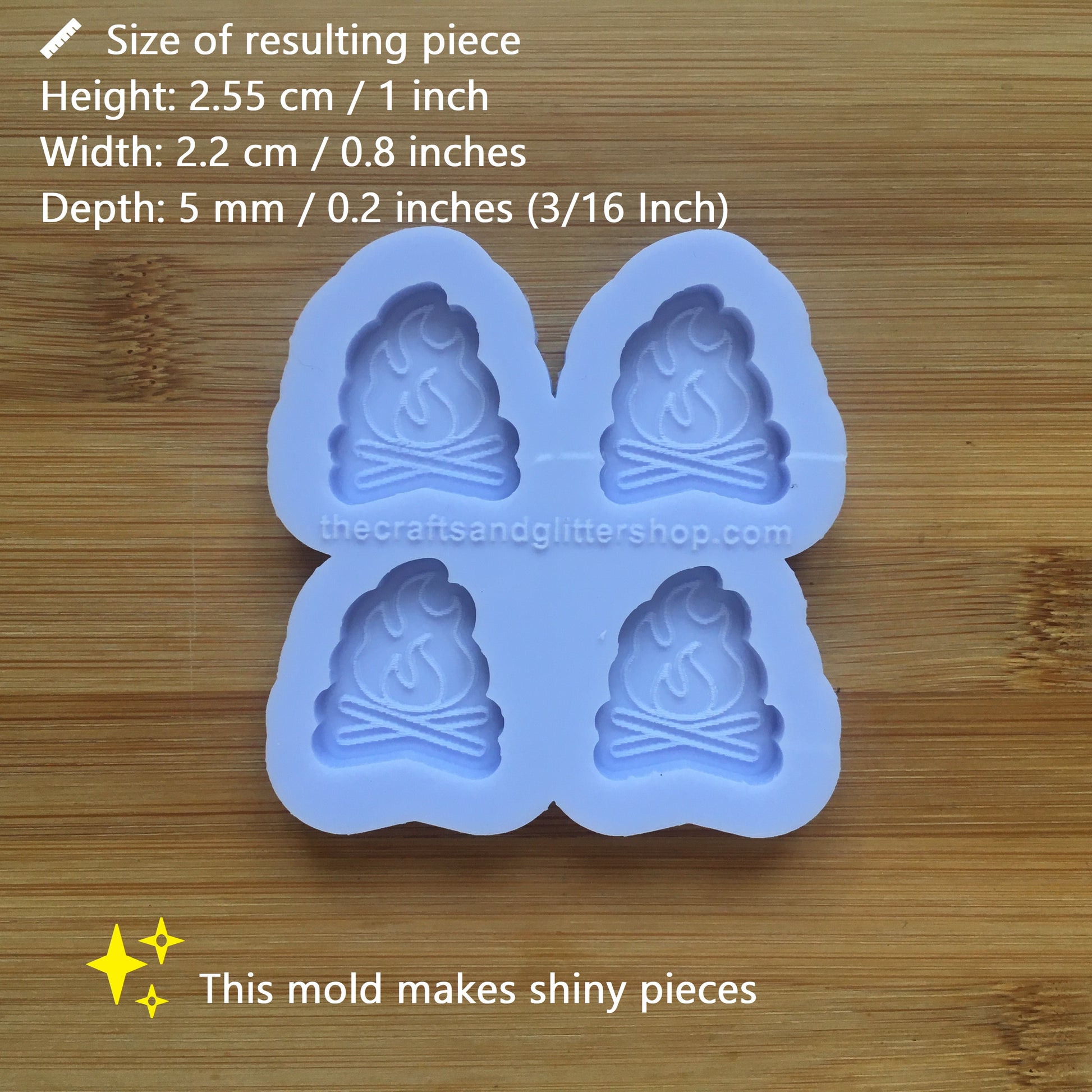 Camp Fire Silicone Mold - The Crafts and Glitter Shop