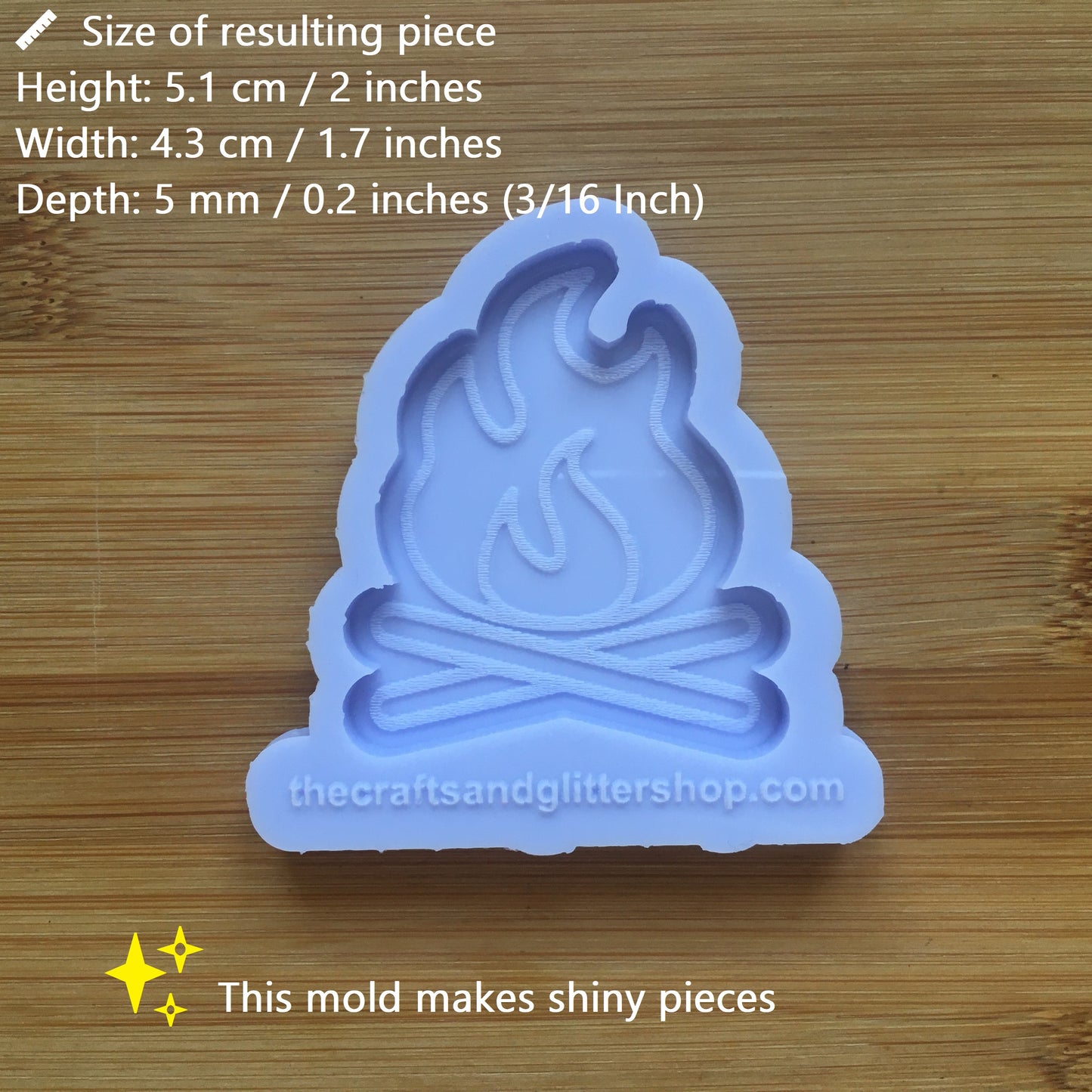 Camp Fire Silicone Mold - The Crafts and Glitter Shop