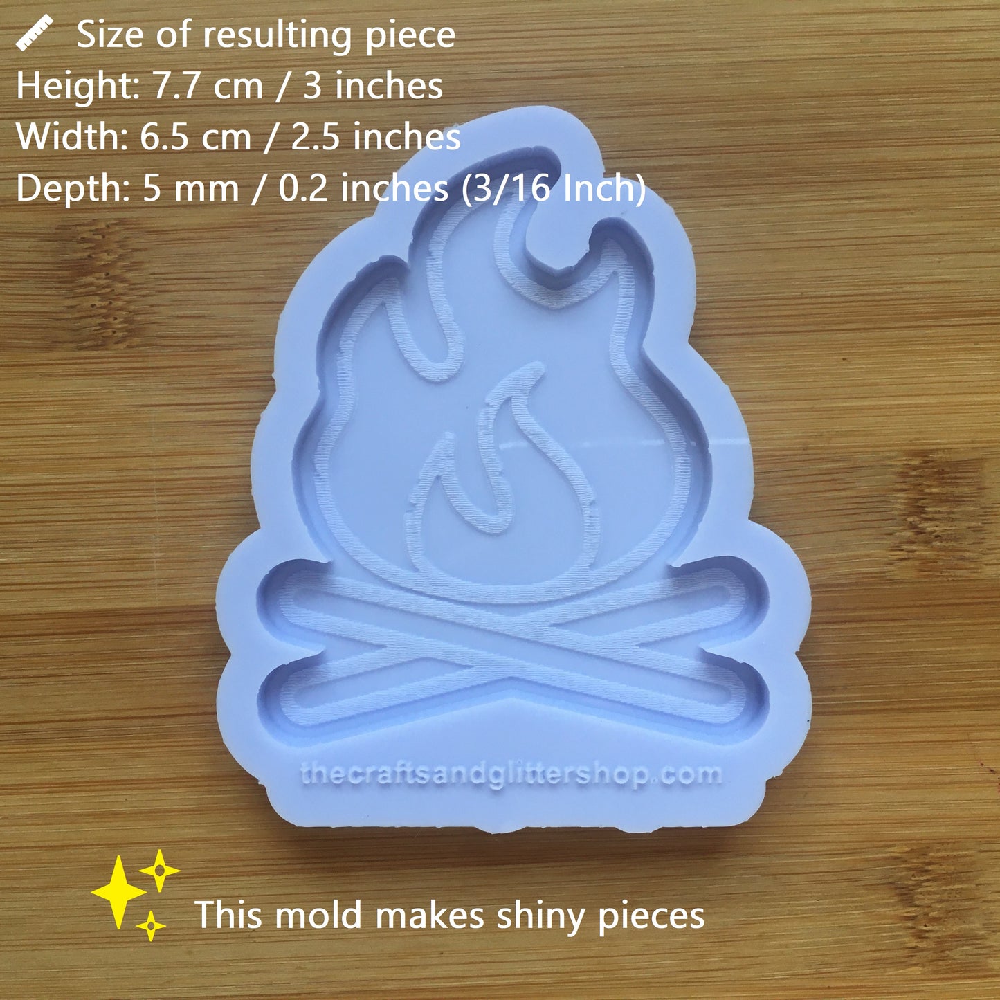 Camp Fire Silicone Mold - The Crafts and Glitter Shop