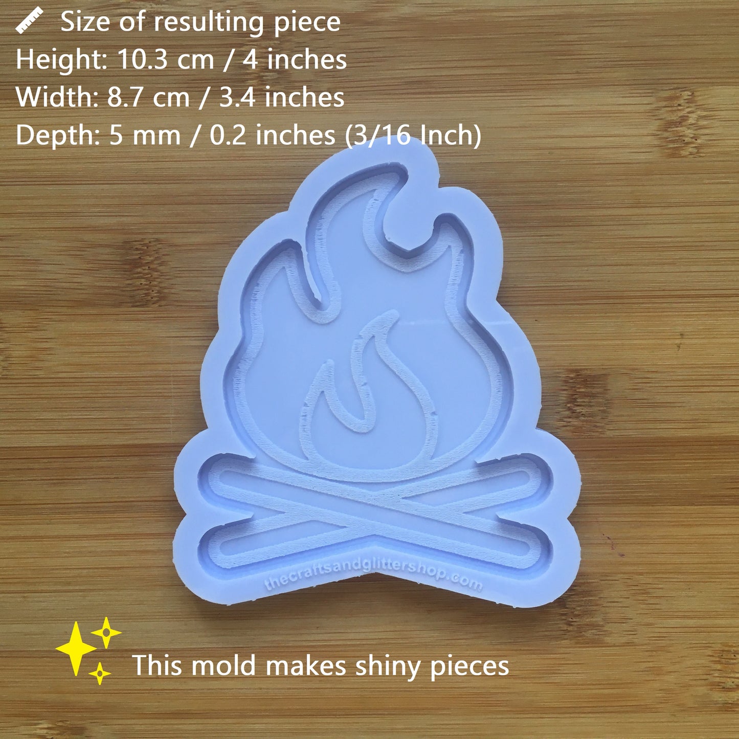 Camp Fire Silicone Mold - The Crafts and Glitter Shop