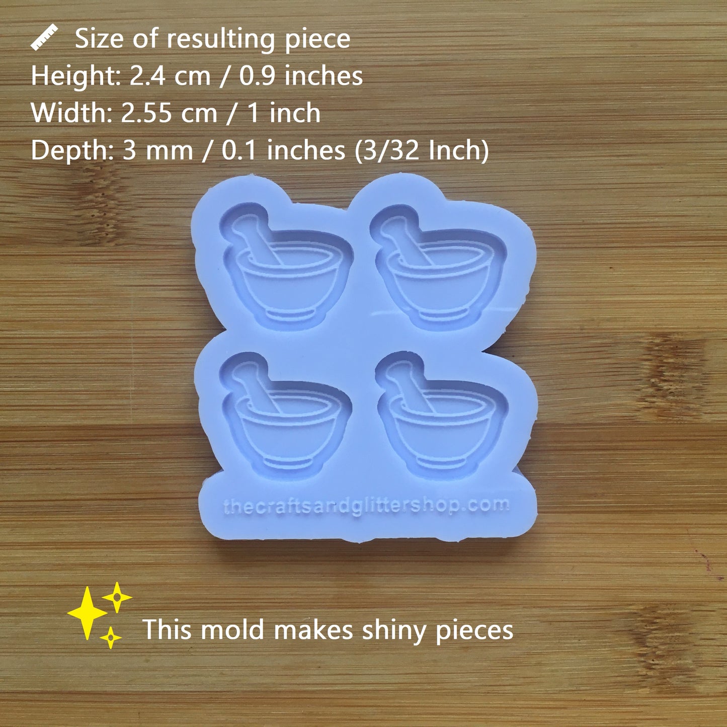 Pestle & Mortar Silicone Mold - The Crafts and Glitter Shop