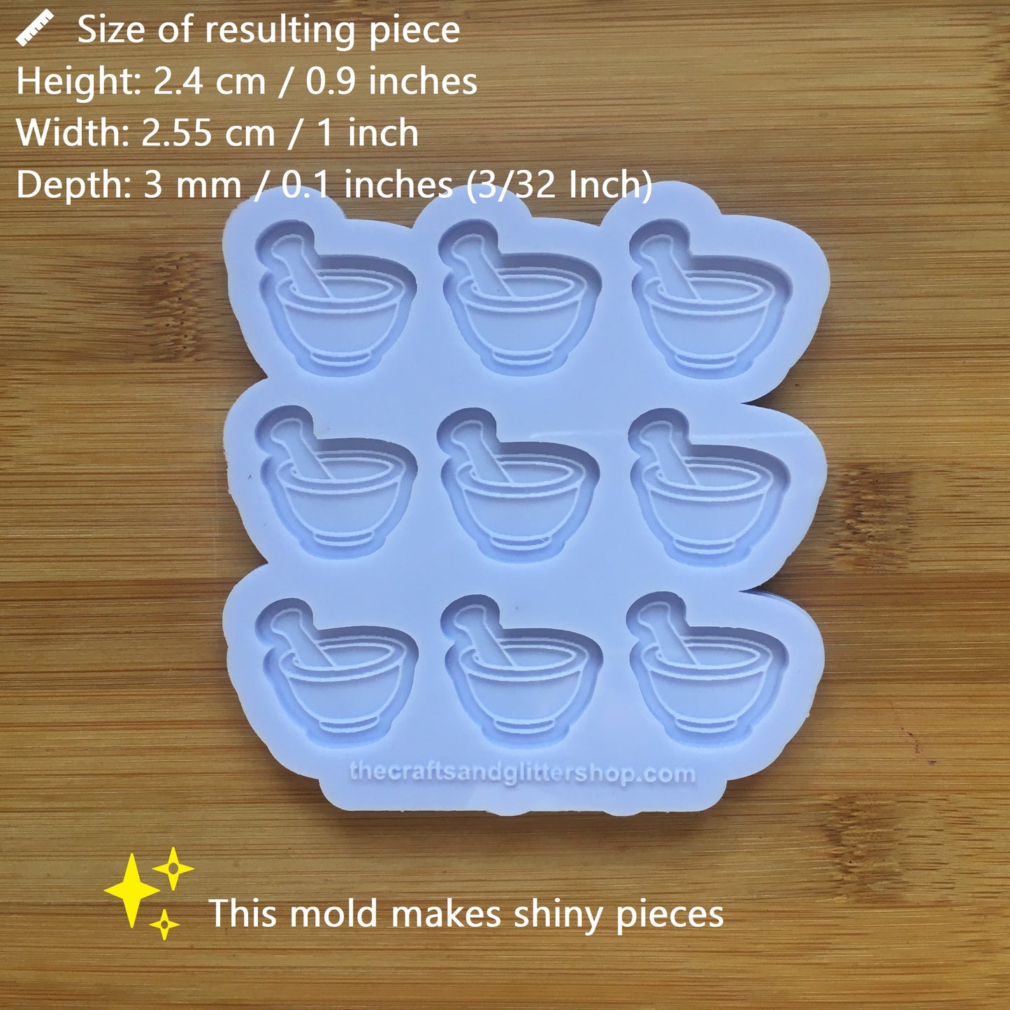 Pestle & Mortar Silicone Mold - The Crafts and Glitter Shop