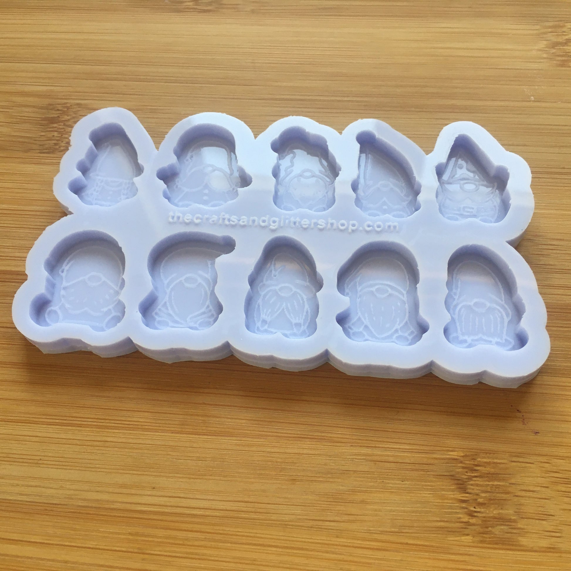 1" Gnomes Silicone Mold - The Crafts and Glitter Shop