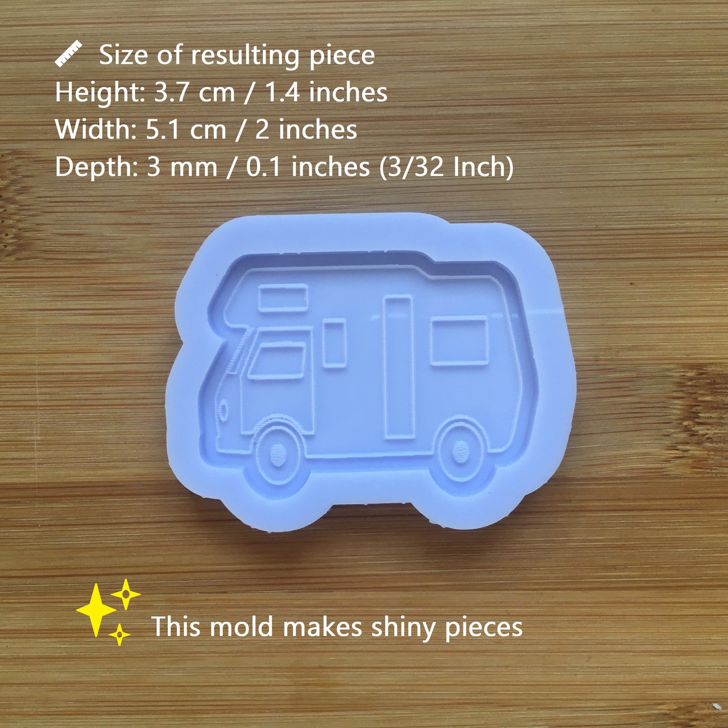 Camper Van Silicone Mold - The Crafts and Glitter Shop