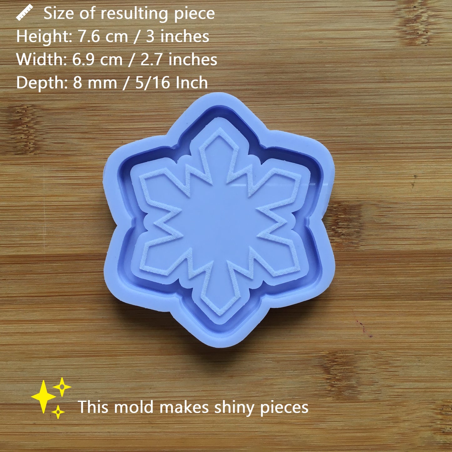 Snowflake Shaker Silicone Mold - The Crafts and Glitter Shop