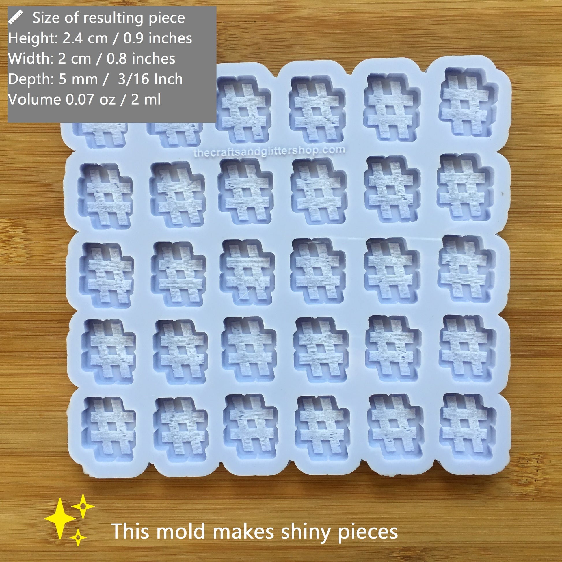 Hashtag Silicone Mold - The Crafts and Glitter Shop
