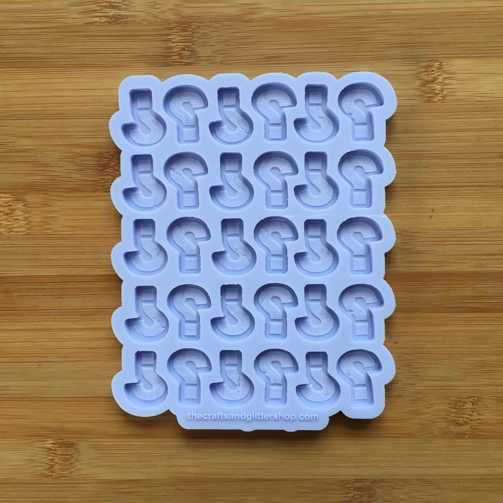Question Mark Silicone Mold - The Crafts and Glitter Shop
