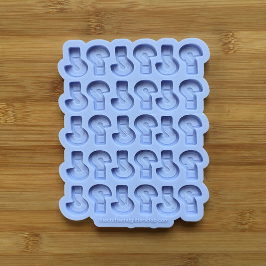 Question Mark Silicone Mold - The Crafts and Glitter Shop