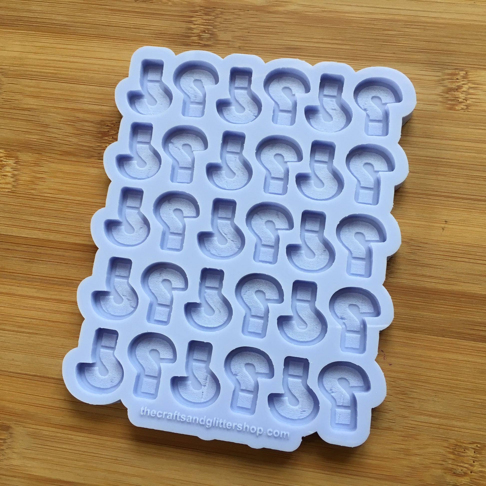 Question Mark Silicone Mold - The Crafts and Glitter Shop