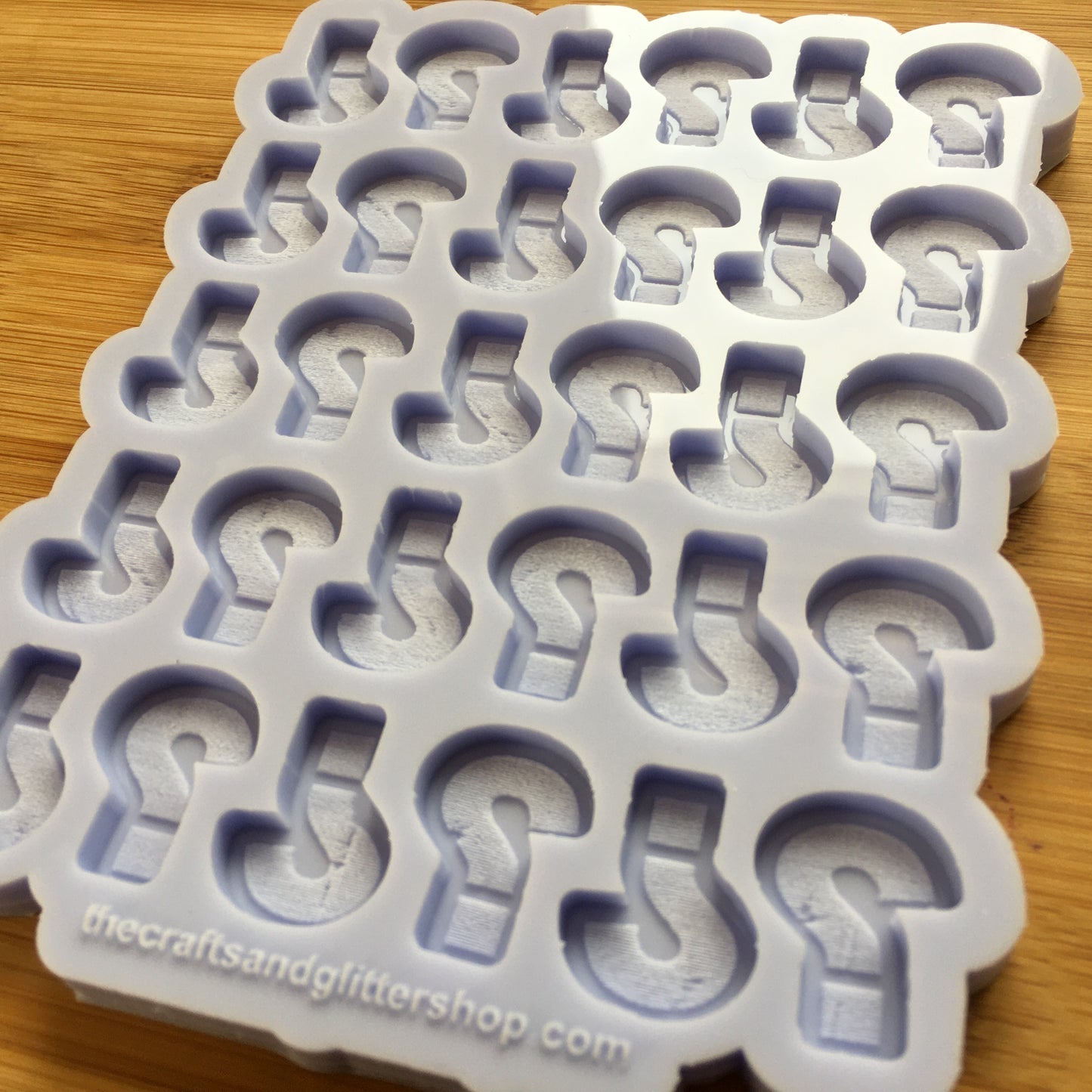 Question Mark Silicone Mold - The Crafts and Glitter Shop