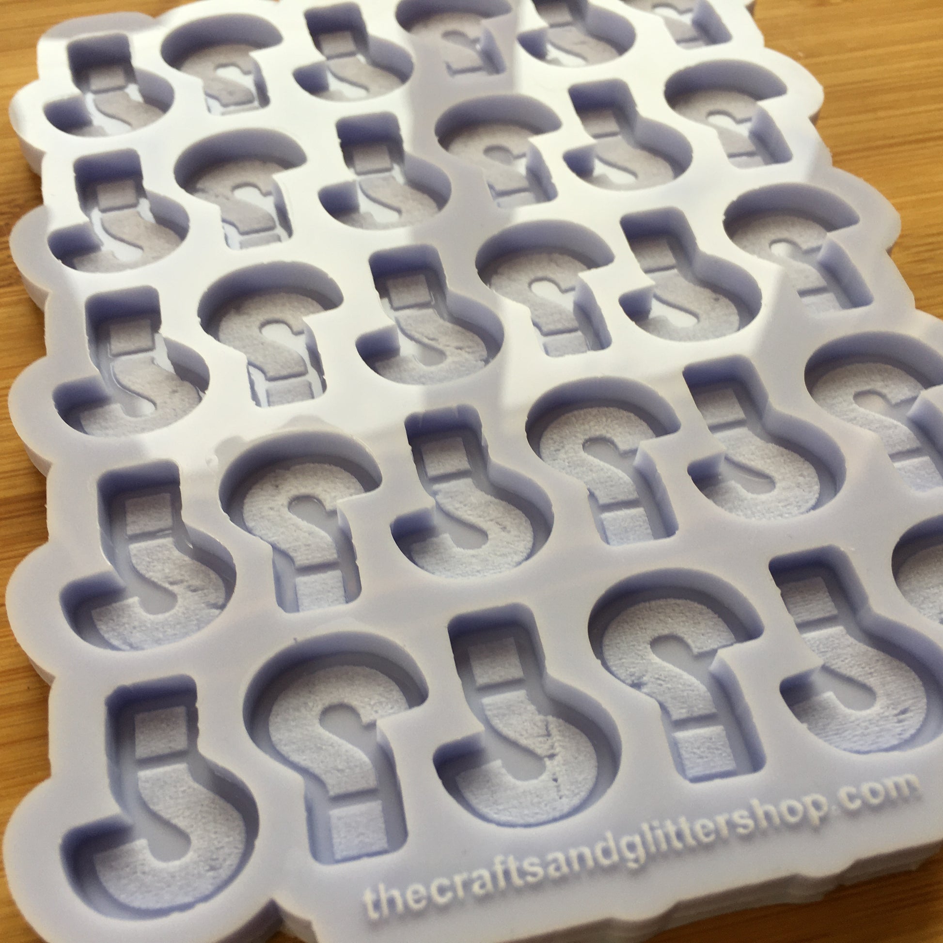 Question Mark Silicone Mold - The Crafts and Glitter Shop