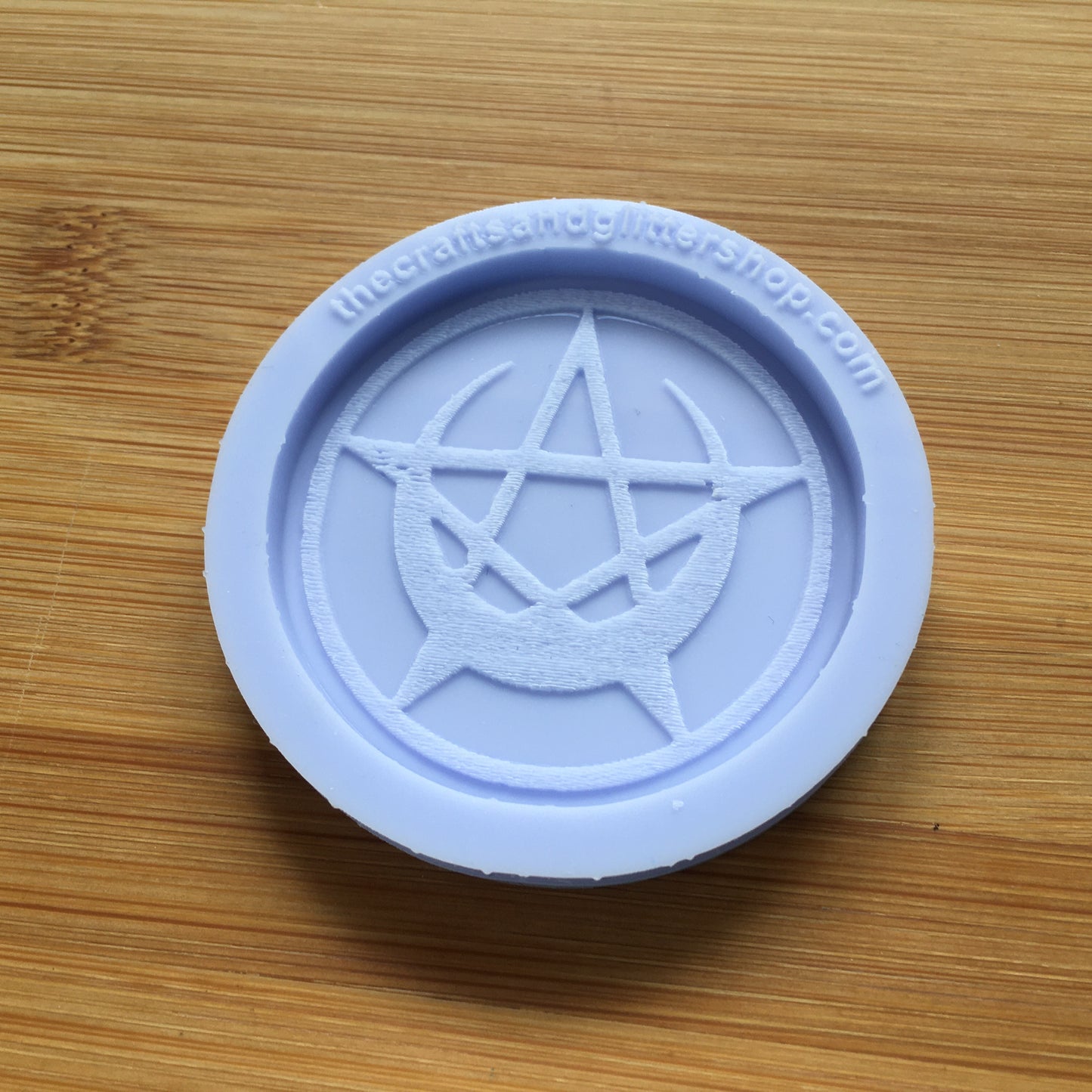 Pentacle Crescent Moon Silicone Mold - The Crafts and Glitter Shop