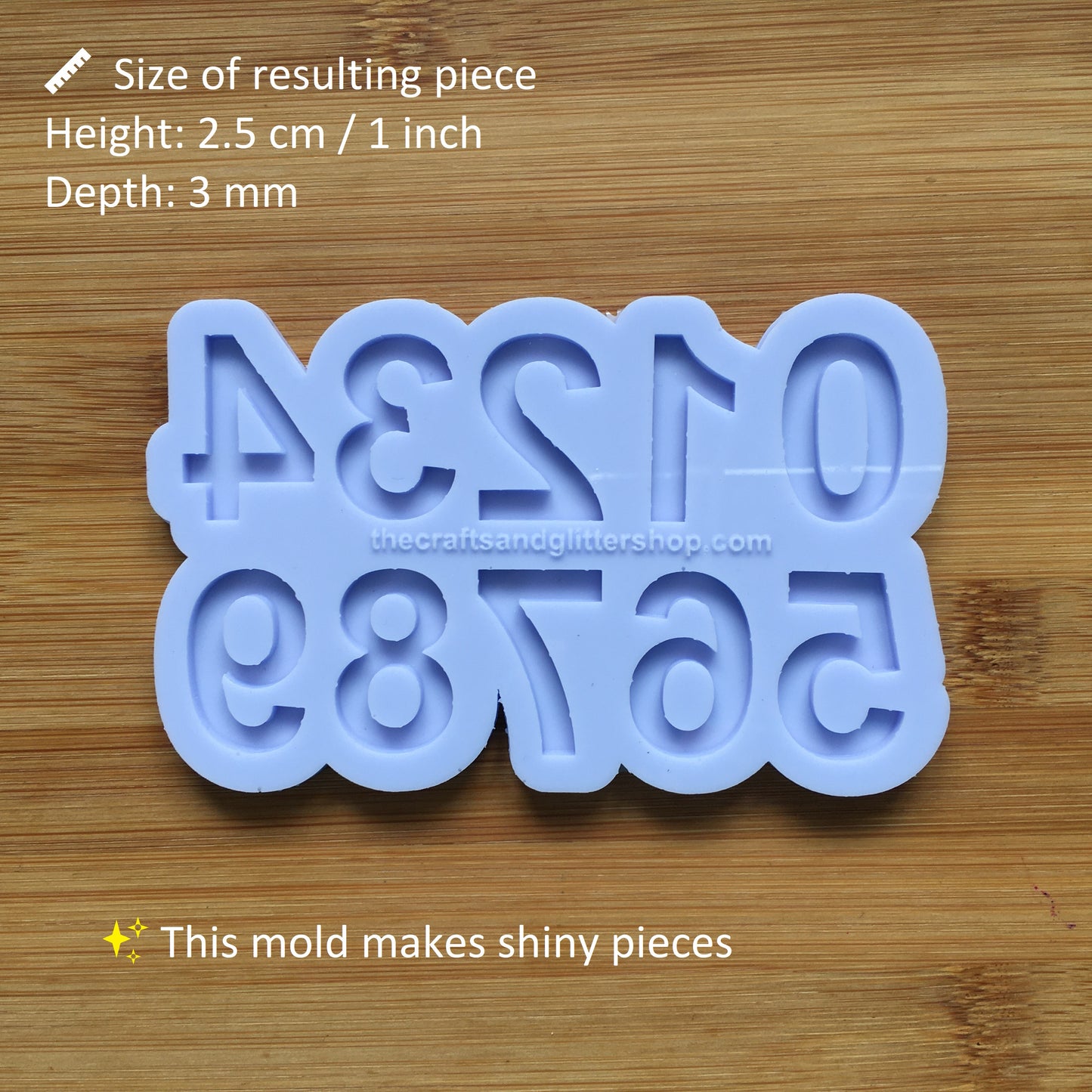1 inch Number set Silicone Mold