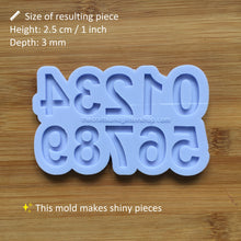 Load image into Gallery viewer, 1&quot; Number set Silicone Mold