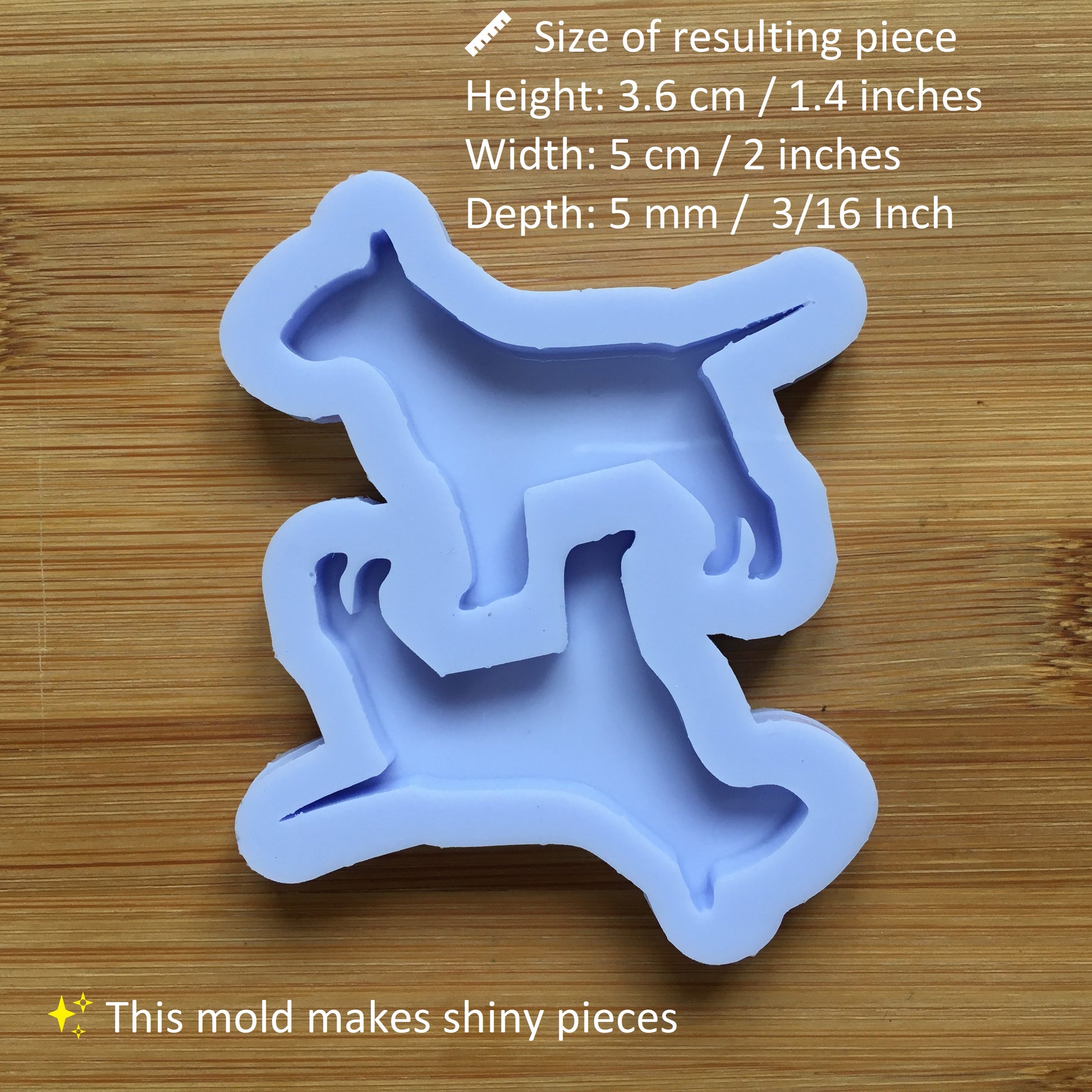 English Bull Terrier Silicone Mold - The Crafts and Glitter Shop