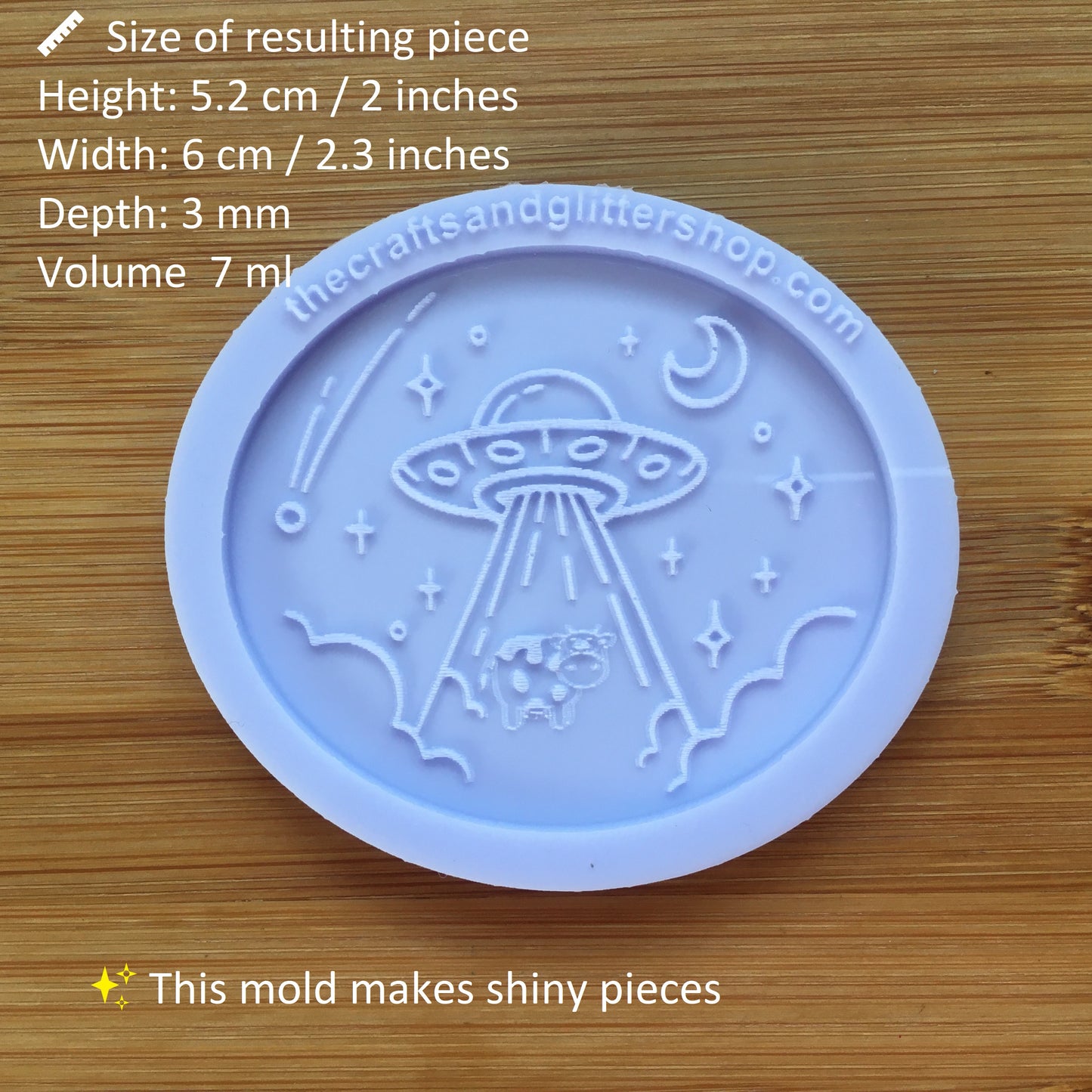 Abducted Cow Silicone Mold - The Crafts and Glitter Shop