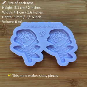 2" Rose Silicone Mold