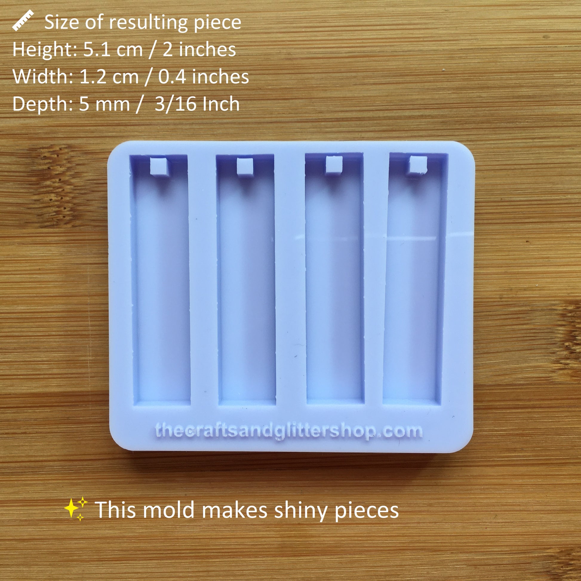 Rectangle Pendant Silicone Mold - The Crafts and Glitter Shop