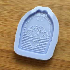 1.7" Easter Egg Basket Silicone Mold